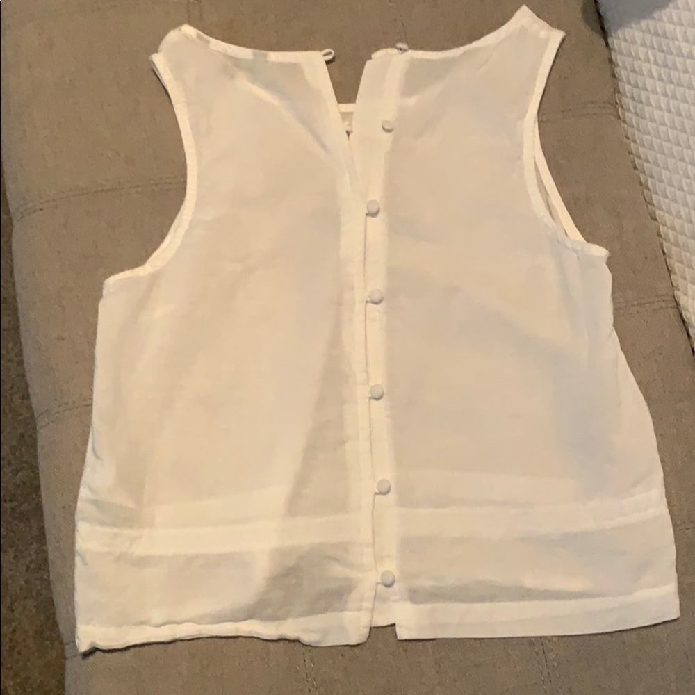 Banana Republic Sleeveless Linen Shirt